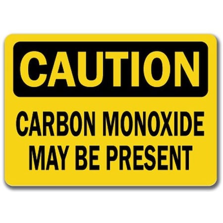 Signmission Safety Sign, 14 in Height, Plastic, Carbon Monoxide CS-Carbon Monoxide